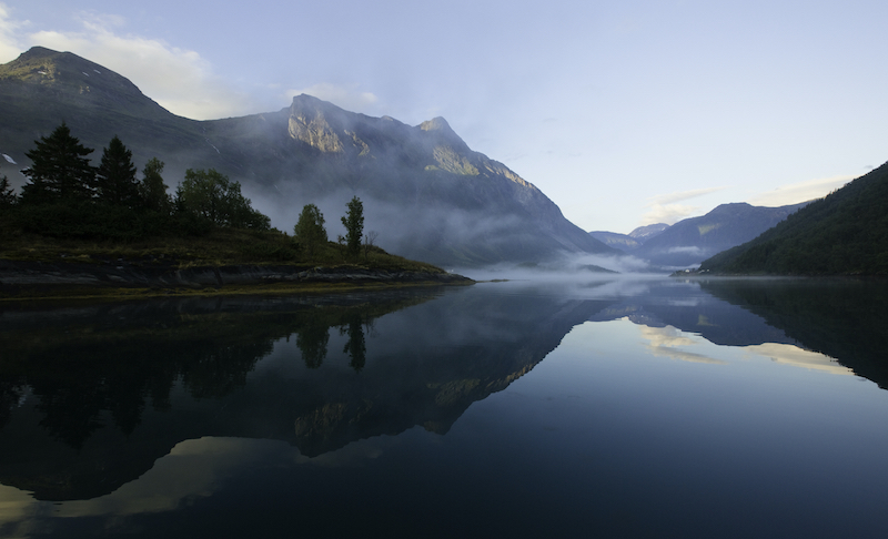 scenic Norwegian fjord for outdoor living